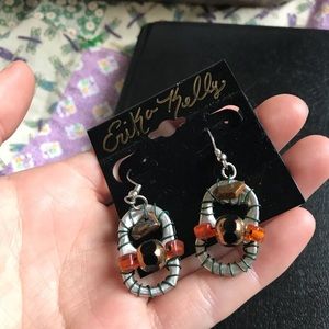 Upcycled bottle top earrings reduce reuse recycle